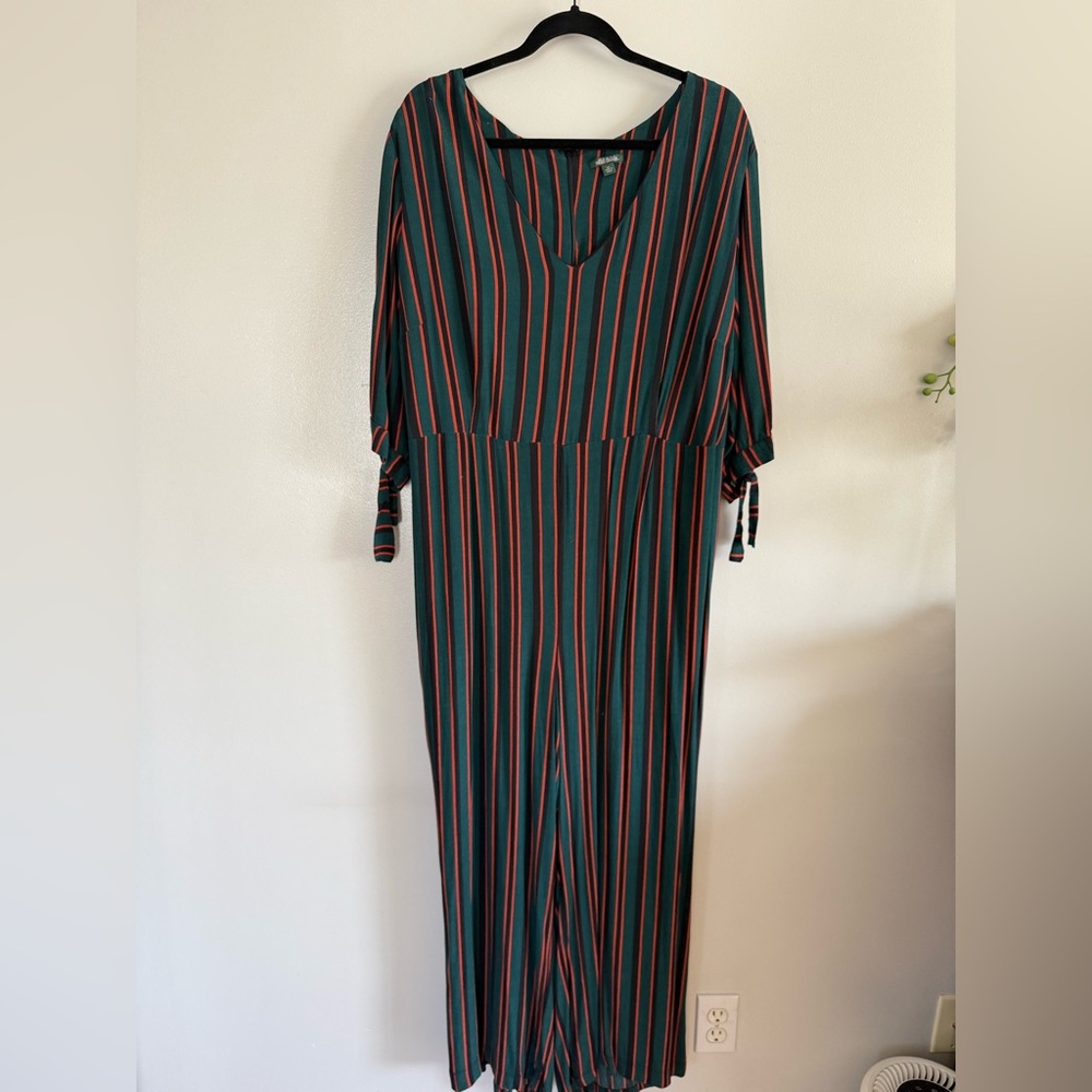 Wild Fable Multicolor Striped Long Jumpsuit